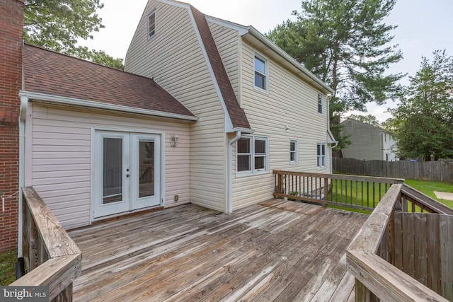 12218 Corter Ave, Fredericksburg, VA 22407 - wooden deck featuring french doors