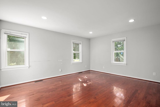 12218 Corter Ave, Fredericksburg, VA 22407 - empty room featuring plenty of natural light, wood finished floors, and recessed lighting