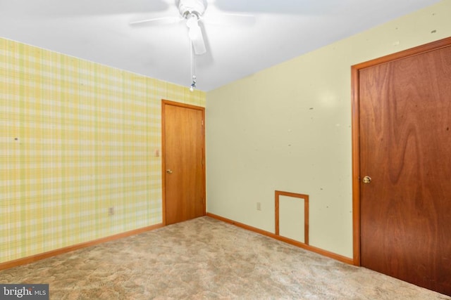 8305 Old Plank Rd, Fredericksburg, VA 22407 - carpeted spare room with a ceiling fan and baseboards