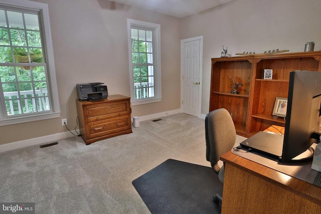 13608 General Slocum Ct S, Fredericksburg, VA 22407 - office area with baseboards and carpet floors