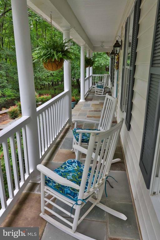 13608 General Slocum Ct S, Fredericksburg, VA 22407 - view of wooden porch