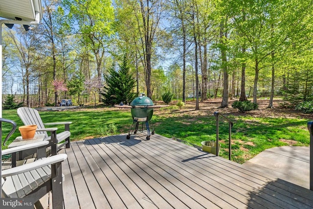 11259 Pimlico Cir, Culpeper, VA 22701 - deck featuring a lawn and grilling area