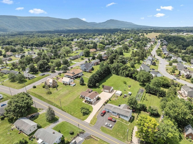 336 Hollingsworth Rd, Woodstock, VA 22664 - aerial perspective of suburban area featuring a mountain backdrop