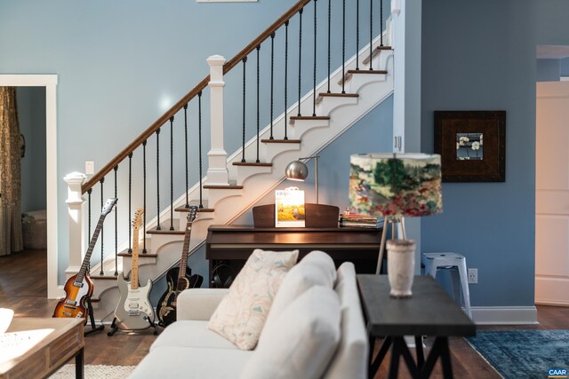 68 Ben Lyons Ln, Lyndhurst, VA 22952 - staircase featuring wood finished floors