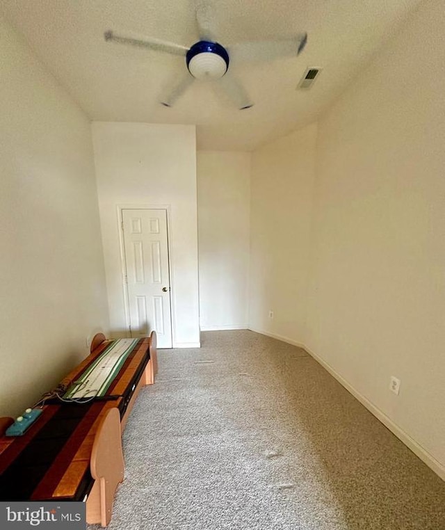 288 Lake Front Dr, Mineral, VA 23117 - living area with carpet floors, baseboards, and a ceiling fan