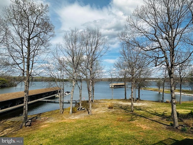 288 Lake Front Dr, Mineral, VA 23117 - water view with a floating dock