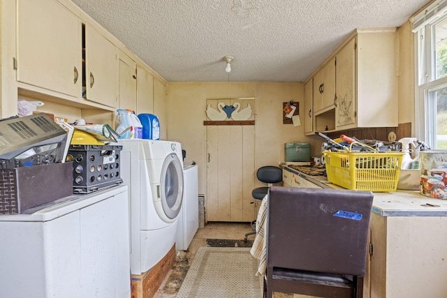 6596 Mayberry Rd, Singers Glen, VA 22850 - washroom with plenty of natural light and a textured ceiling