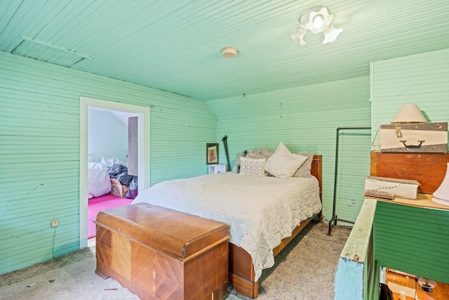 6596 Mayberry Rd, Singers Glen, VA 22850 - bedroom with concrete floors