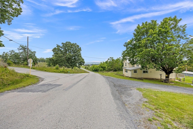 6596 Mayberry Rd, Singers Glen, VA 22850 - view of asphalt street with traffic signs