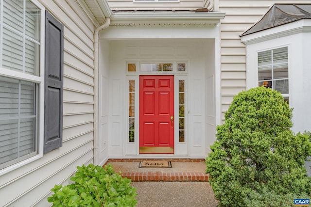 view of entrance to property