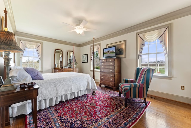 273 Bel Grene Dr, Fishersville, VA 22939 - bedroom with multiple windows, baseboards, and crown molding