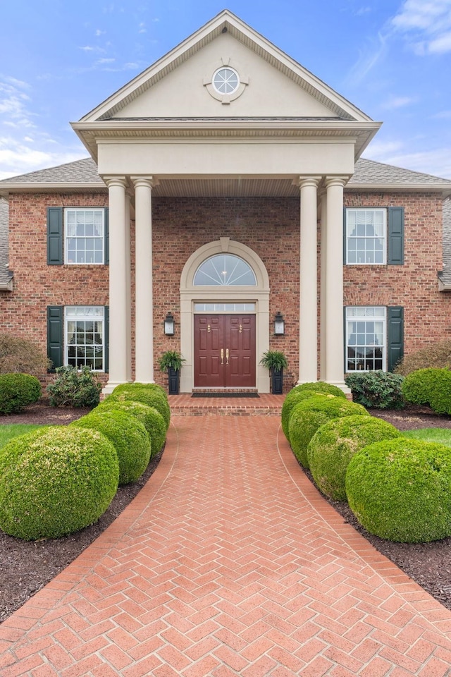 273 Bel Grene Dr, Fishersville, VA 22939 - entrance to property featuring brick siding