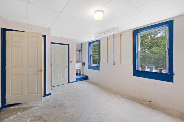409 Thomas St, Staunton, VA 24401 - spare room with concrete flooring