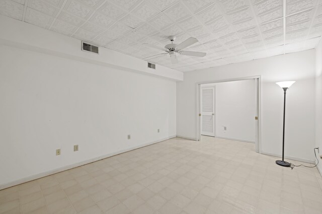 409 Thomas St, Staunton, VA 24401 - spare room featuring ceiling fan and baseboards