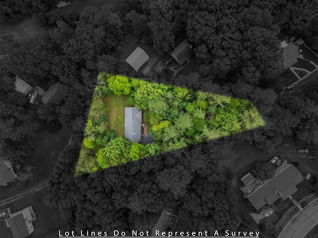 409 Thomas St, Staunton, VA 24401 - aerial view of property and surrounding area featuring property parcel outlined