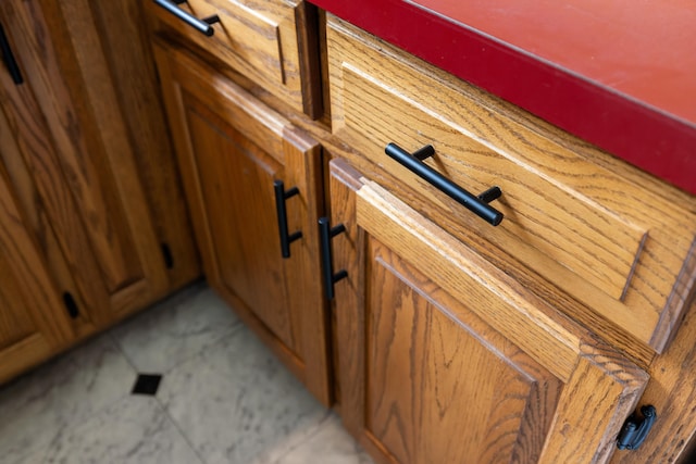 409 Thomas St, Staunton, VA 24401 - detailed view of brown cabinetry
