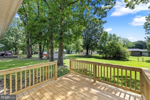 809 Sherwood Ln, Fredericksburg, VA 22407 - deck featuring a fenced backyard