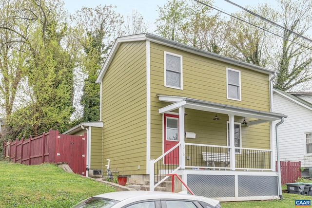 view of front of home