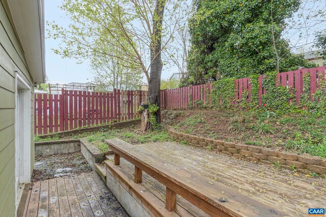 316 6 1/2 St, Charlottesville, VA 22903 - deck with a fenced backyard
