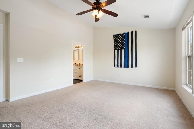 12303 Osprey Ln, Culpeper, VA 22701 - unfurnished room with carpet, a ceiling fan, and plenty of natural light