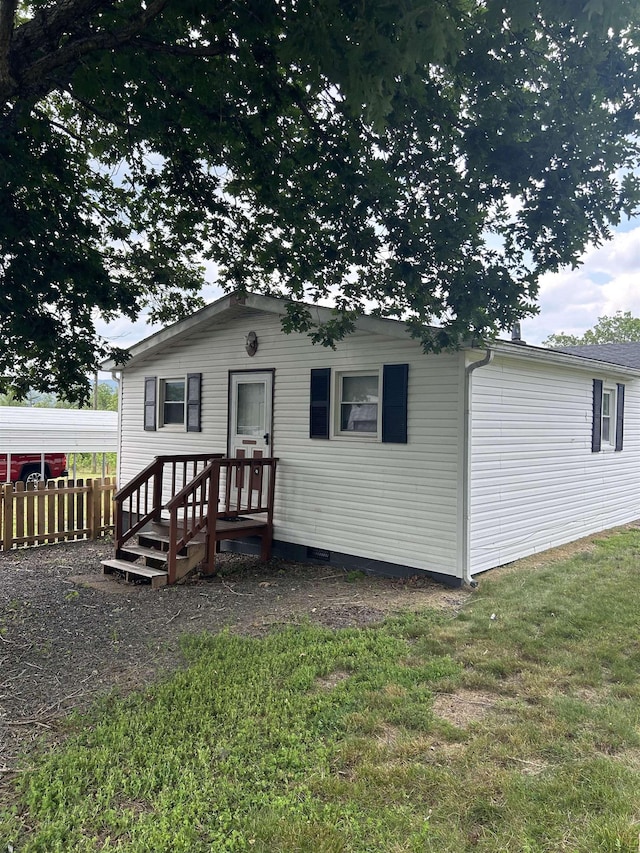 125 Mccutchen School Ln, Goshen, VA 24439 - view of front of house with crawl space