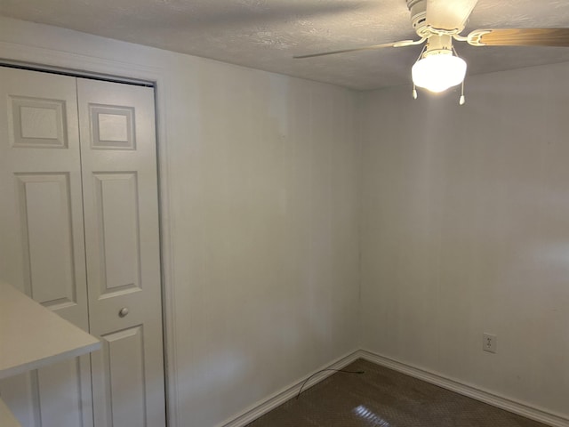 125 Mccutchen School Ln, Goshen, VA 24439 - unfurnished room with a ceiling fan and a textured ceiling