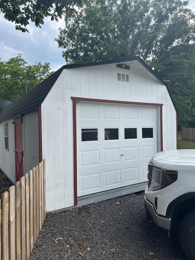 125 Mccutchen School Ln, Goshen, VA 24439 - detached garage with asphalt driveway