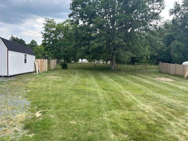 125 Mccutchen School Ln, Goshen, VA 24439 - view of yard featuring a shed