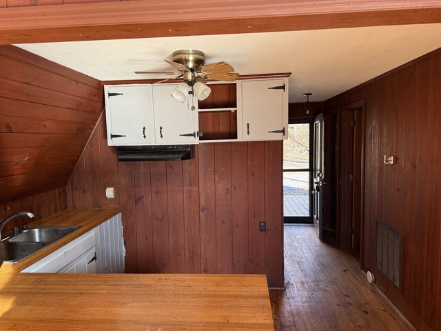 TBD Opus Ln Unit 1Of 5See, Map, Amherst, VA 24521 - kitchen with white cabinetry, visible vents, wooden walls, and a sink