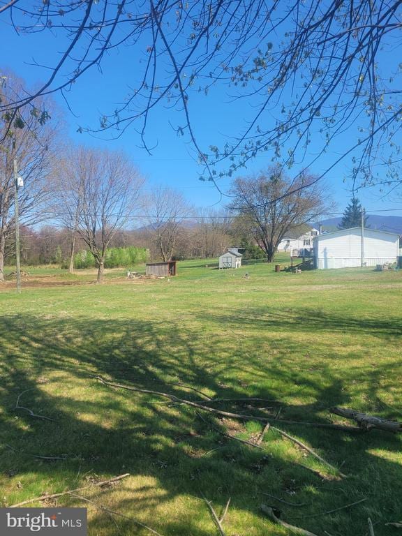 1441 Aylor Grubbs Ave, Stanley, VA 22851 - view of green lawn with a shed and an outdoor structure