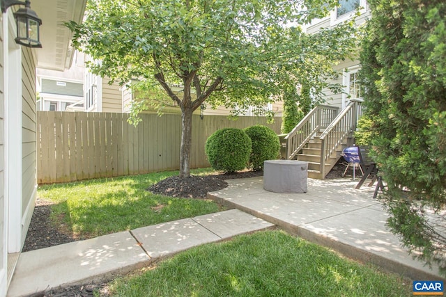 814 Cole St, Charlottesville, VA 22901 - view of yard with a patio and stairs
