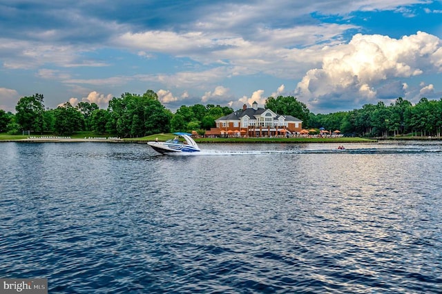11402 Chivalry Chase Ln, Spotsylvania, VA 22551 - water view featuring a dock
