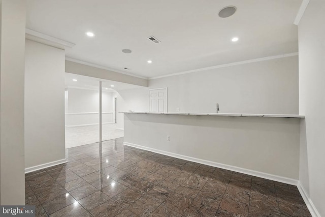 11402 Chivalry Chase Ln, Spotsylvania, VA 22551 - empty room with ornamental molding, baseboards, and recessed lighting