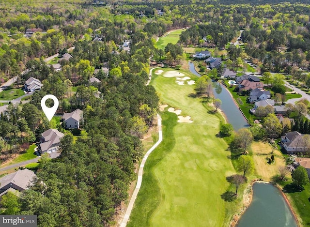 11402 Chivalry Chase Ln, Spotsylvania, VA 22551 - aerial overview of property's location with a large body of water, nearby suburban area, and a golf course