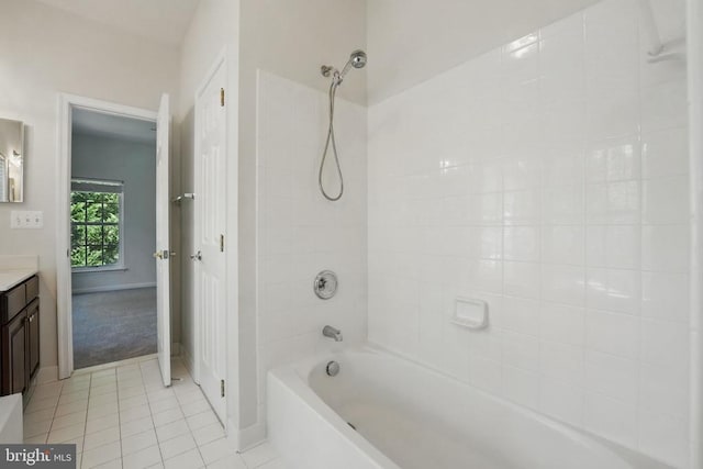 11402 Chivalry Chase Ln, Spotsylvania, VA 22551 - full bathroom featuring tile patterned floors, vanity, tub / shower combination, and baseboards