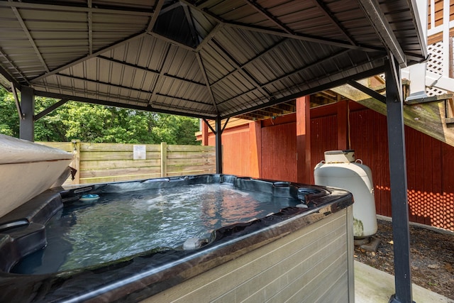 1215 Fort Stover Rd, Luray, VA 22835 - view of patio / terrace featuring a hot tub