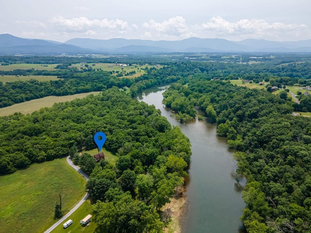 1215 Fort Stover Rd, Luray, VA 22835 - aerial view of a water and mountain view