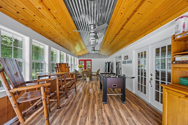 1215 Fort Stover Rd, Luray, VA 22835 - sunroom featuring french doors and vaulted ceiling