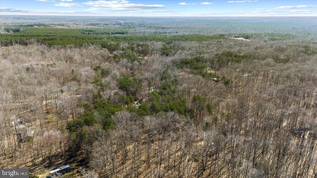 197 Holly Grove Ct, Bumpass, VA 23024 - aerial view of property and surrounding area featuring a heavily wooded area