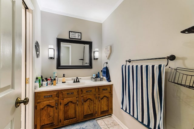 115 Pheasant Rd, Mcgaheysville, VA 22840 - bathroom featuring ornamental molding and vanity