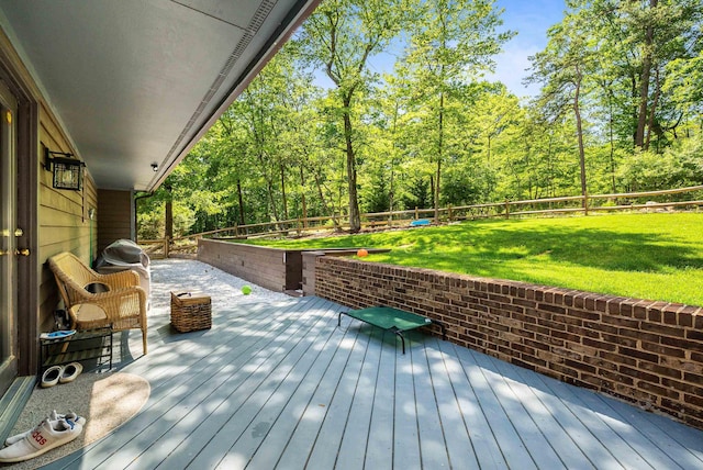 115 Pheasant Rd, Mcgaheysville, VA 22840 - wooden deck featuring view of wooded area