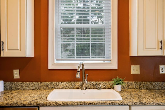 2554 Village Dr, Waynesboro, VA 22980 - kitchen view of dark stone counters and white cabinets