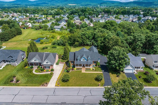 2554 Village Dr, Waynesboro, VA 22980 - aerial view of residential area with a mountainous background