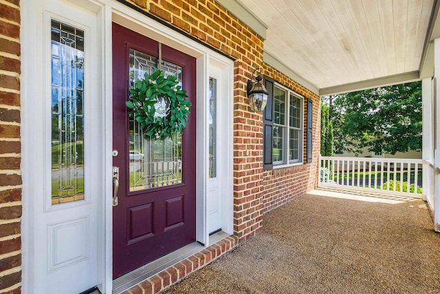 2554 Village Dr, Waynesboro, VA 22980 - entrance to property with brick siding and covered porch