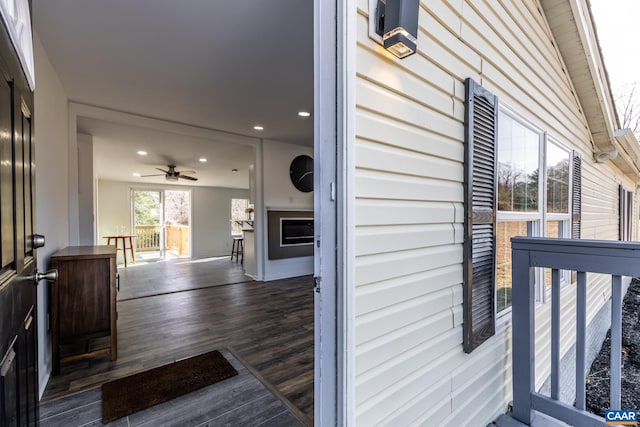 6760 Courthouse Rd, Louisa, VA 23093 - entrance to property featuring covered porch and a ceiling fan