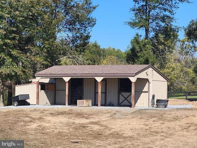 view of stable