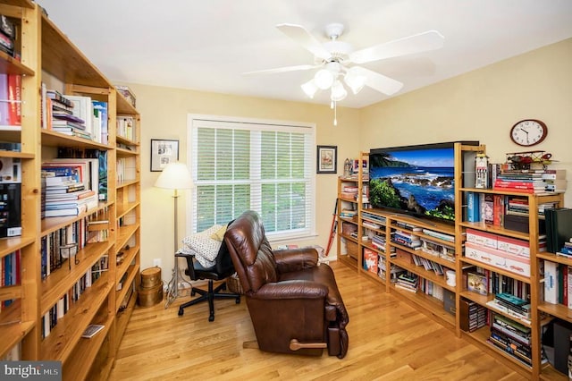 104 Tall Pines Ave, Locust Grove, VA 22508 - living area featuring ceiling fan and wood finished floors