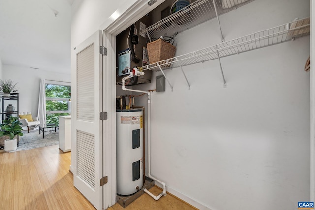 utilities featuring electric water heater