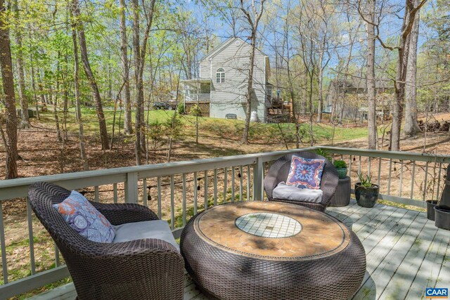2 Amethyst Rd, Palmyra, VA 22963 - view of wooden terrace