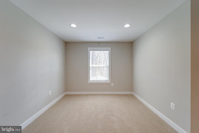 26288 Wisdom Tree Ln, Unionville, VA 22567 - spare room with light carpet, recessed lighting, and baseboards